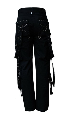 Schwarze lange gothic hose - lange,