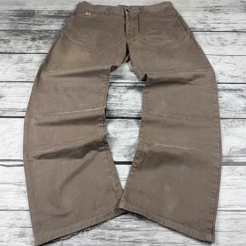 Mens beige wide leg workwear - wide,