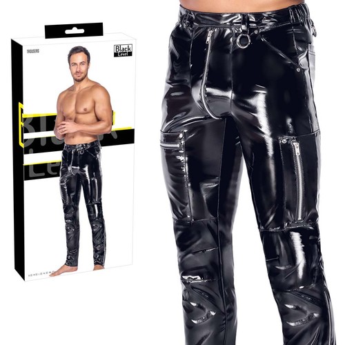 Lack hose herren - herren, schwarz