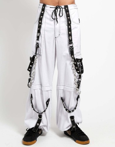 Weiße gothic hose chrom - gothic,